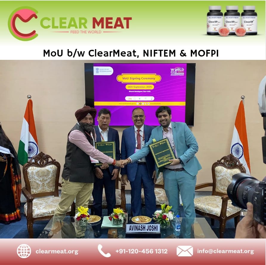 वर्ल्ड फूड इंडिया में ClearMeat, NIFTEM और MOFPI की बड़ी साझेदारी